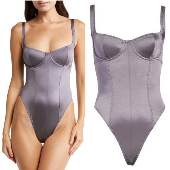 SKIMS Other - Skims Stretch Underwire Thong Bodysuit